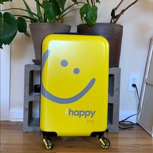 “Happy” Carry On Luggage with Lock - Brand New!